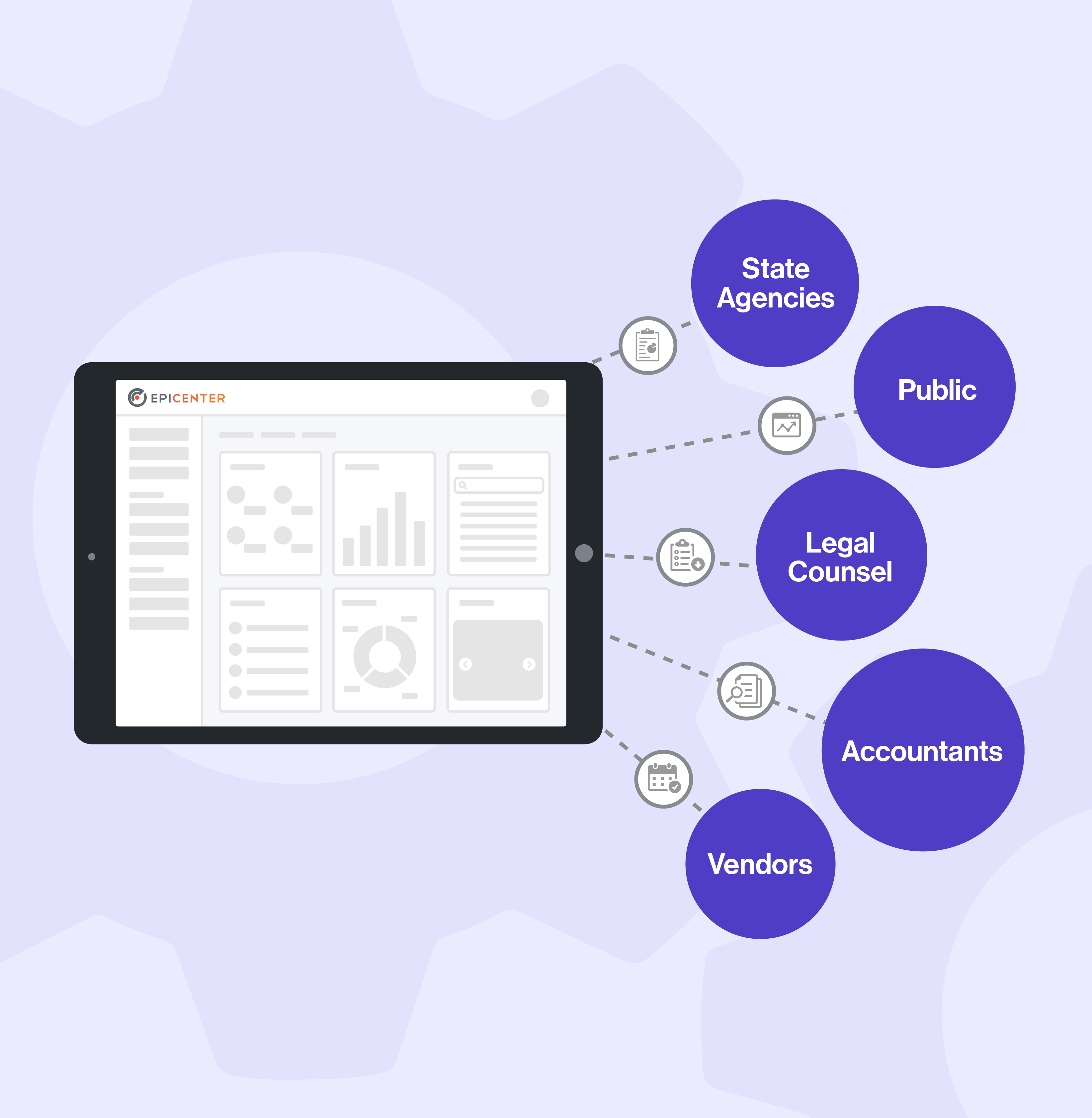Epicenter connected to agencies, counsel, and partners